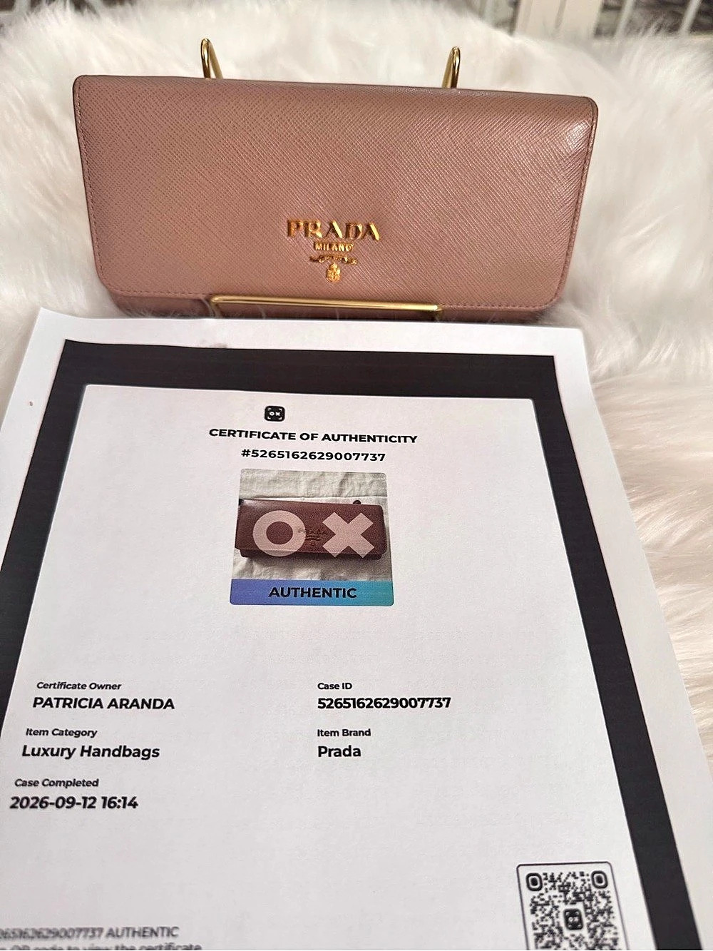 Prada Saffiano Leather Continental Flap Wallet - Picture 3 of 16